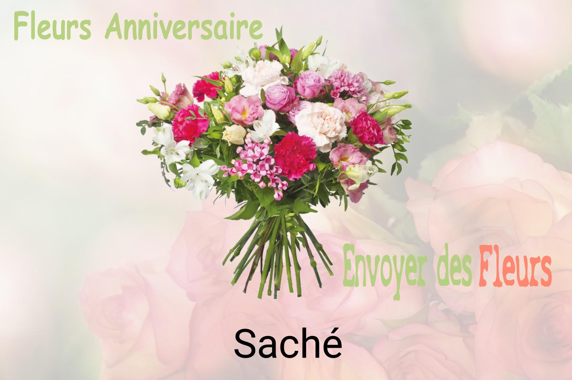 Bouquet de fleurs d’anniversaire livré à Saché